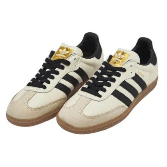 Adidas Samba OG Athletic Shoe - Cream White / Core Black / Sand Strata - Picture 1 of 13